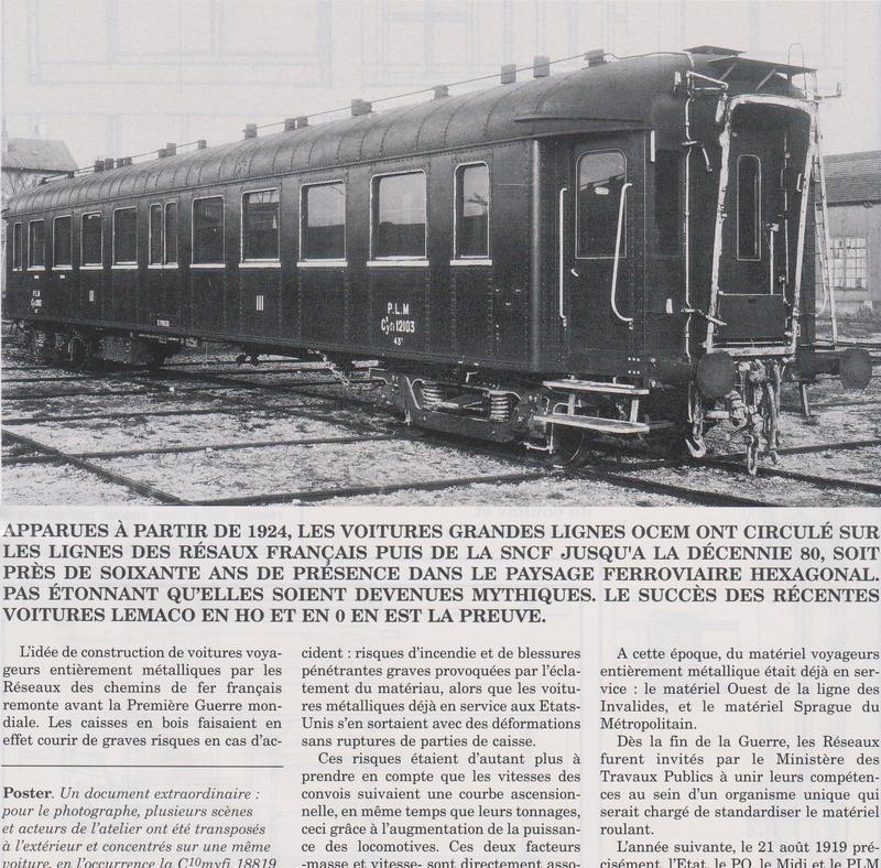 Voitures Ocem SNCF